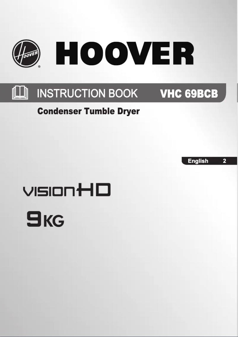 Page n°1 - Manuel utilisateur Hoover VHC 69BCB-80N