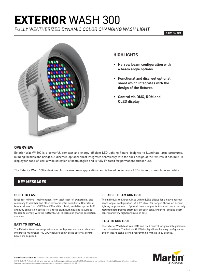 Image de la première page du manuel de l'appareil Exterior Wash 300