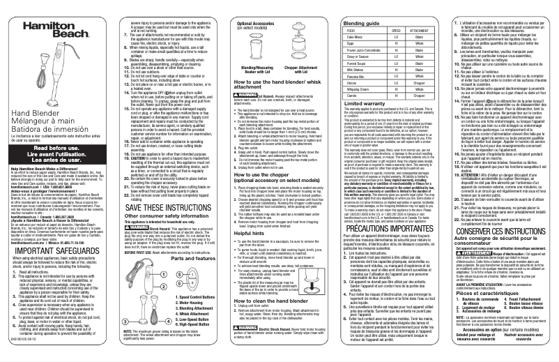 Image de la première page du manuel de l'appareil 59762F