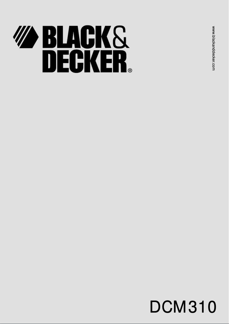 Página 1 del manual Manual de usuario Black & Decker DCM310