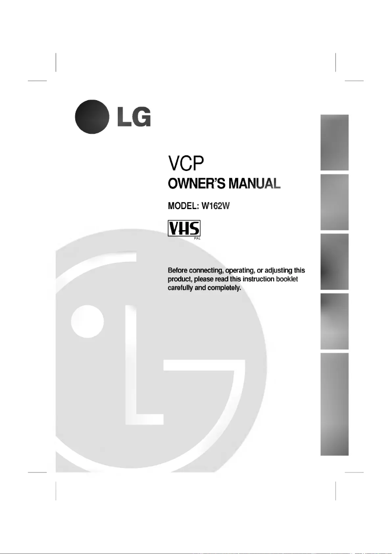 Page 1 of the manual User Manual LG W162W