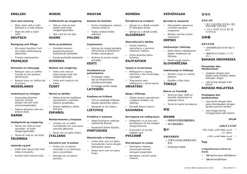 Page 1 de la notice Mode d'emploi Ikea SYVDE