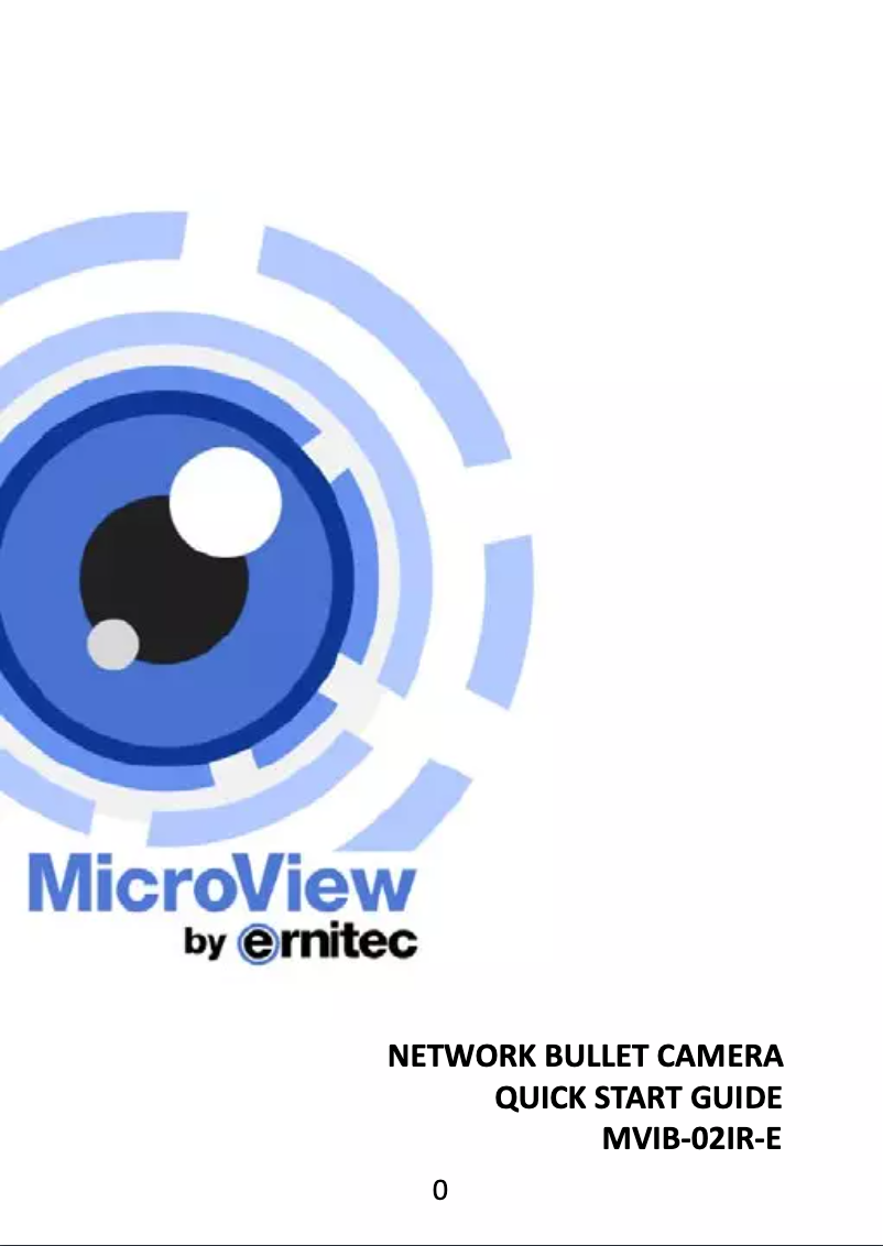 Page n°1 - Manuel utilisateur MicroView MVIB-02IR-E
