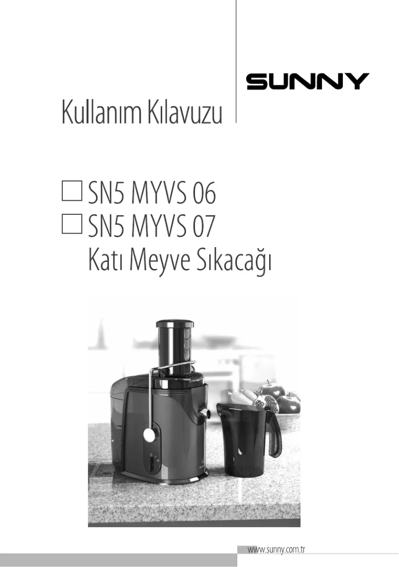 Image de la première page du manuel de l'appareil SN5 MYVS 06