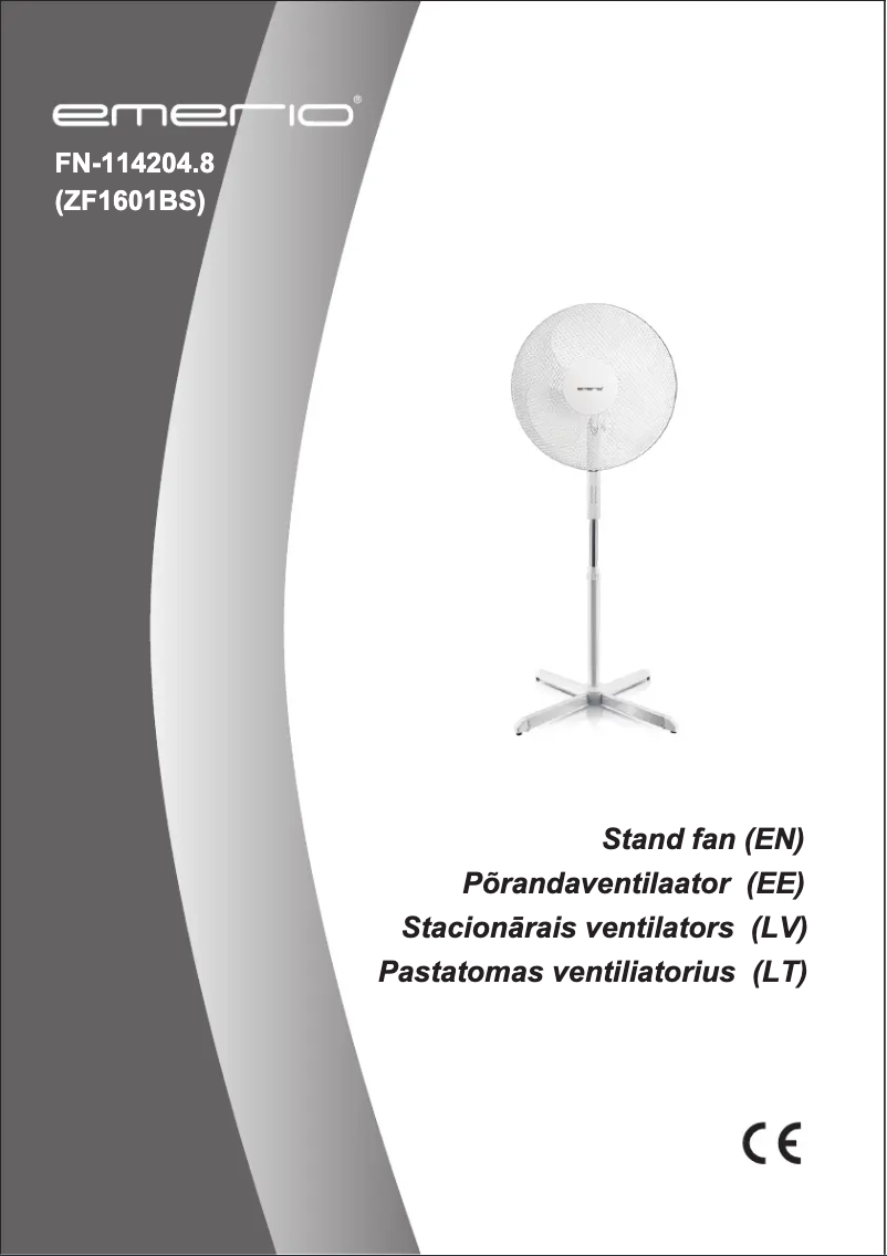 Page 1 de la notice Manuel utilisateur Emerio FN-114204.10