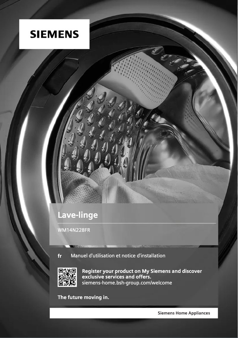 Image de la première page du manuel de l'appareil iQ300 WM14N228FR