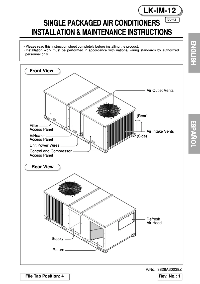 Page 1 de la notice Manuel utilisateur LG LK-0680CH