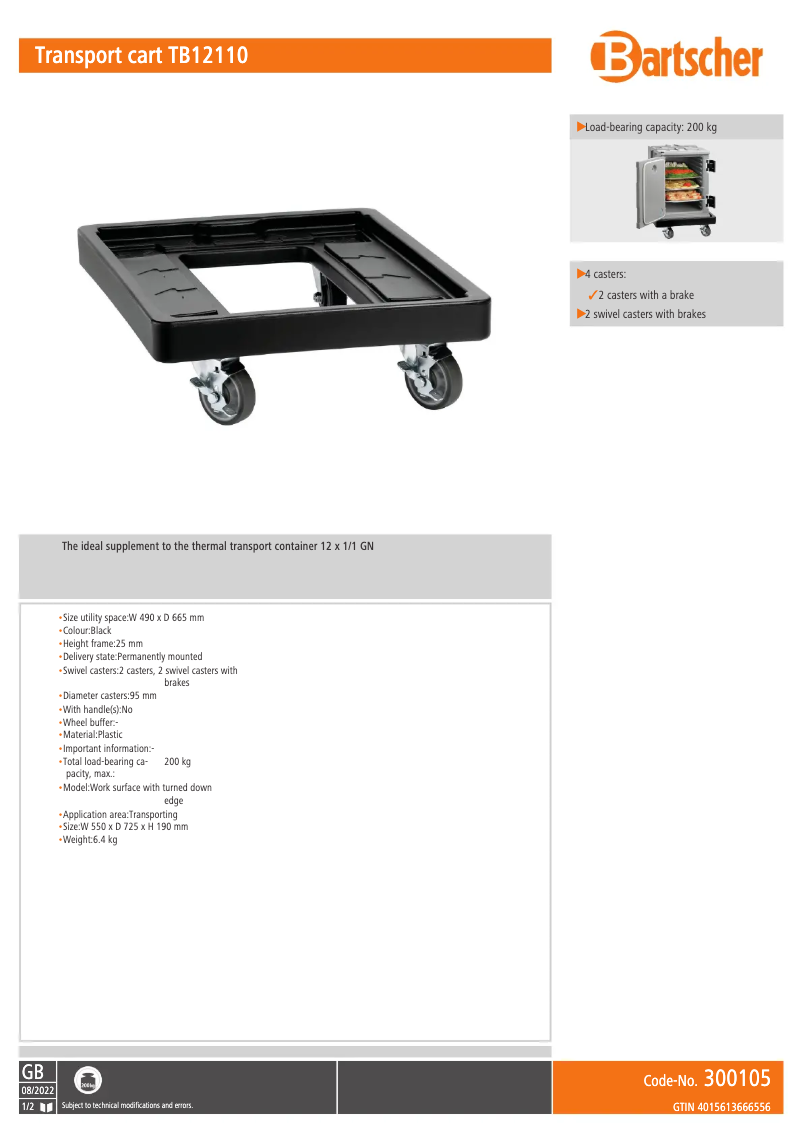 Image de la première page du manuel de l'appareil TB12110