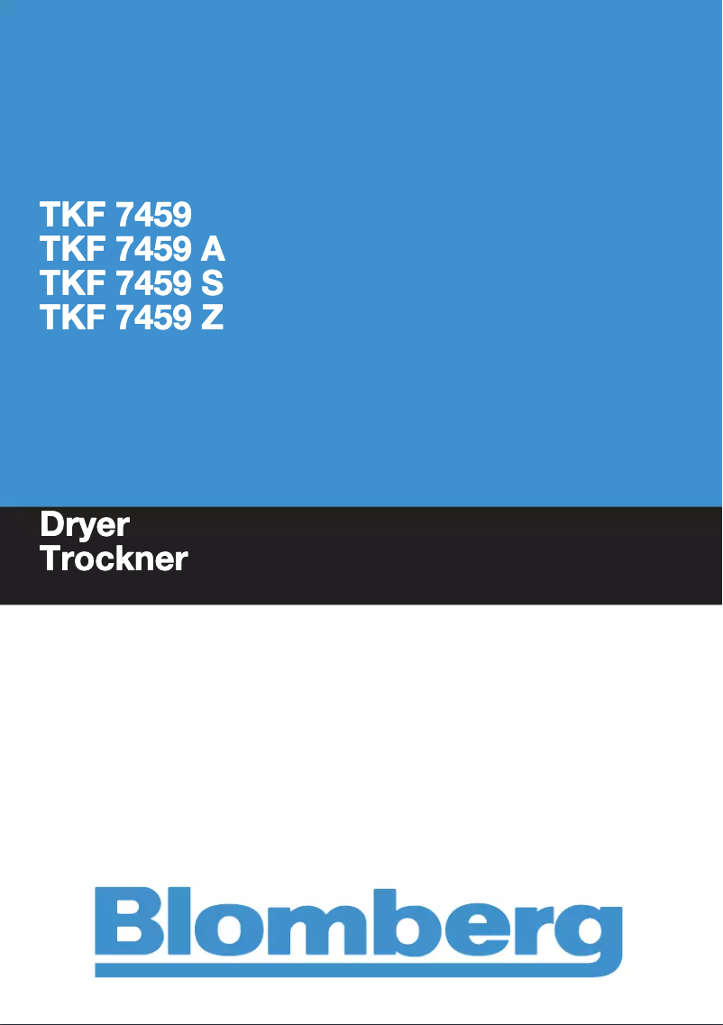 Imagen de la primera página del manual del dispositivo TKF 7459 A