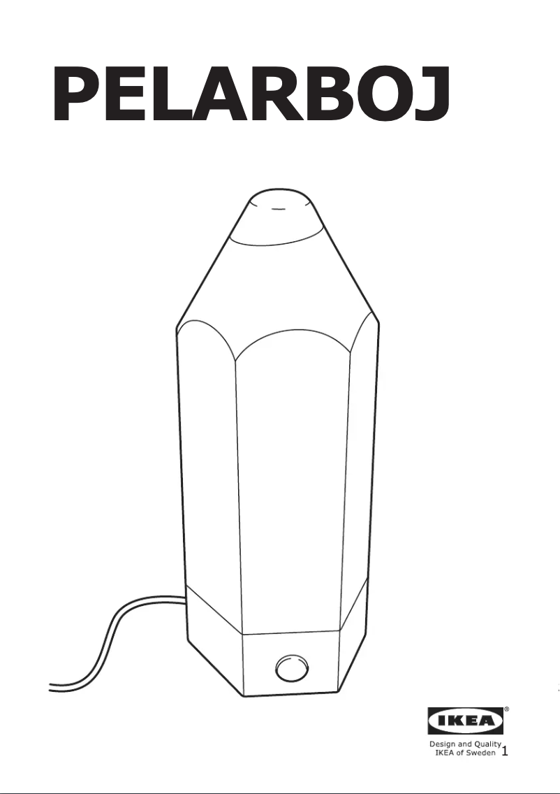 Page 1 de la notice Instructions / montage Ikea PELARBOJ