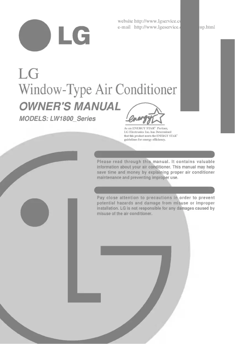 Page n°1 - Manuel utilisateur LG LWP1830WAL