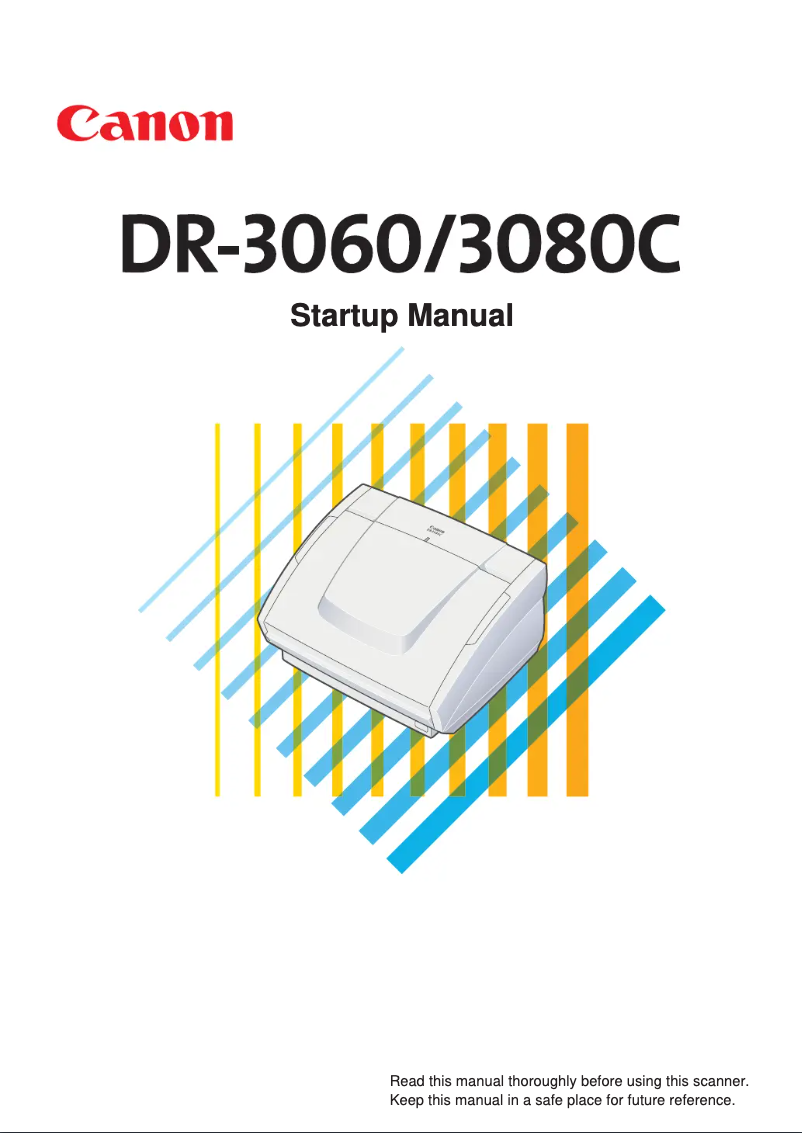 Page n°1 - Manuel utilisateur Canon imageFORMULA DR-3080C