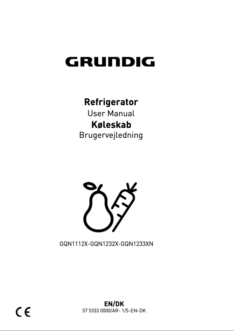 Image de la première page du manuel de l'appareil GQN1112X