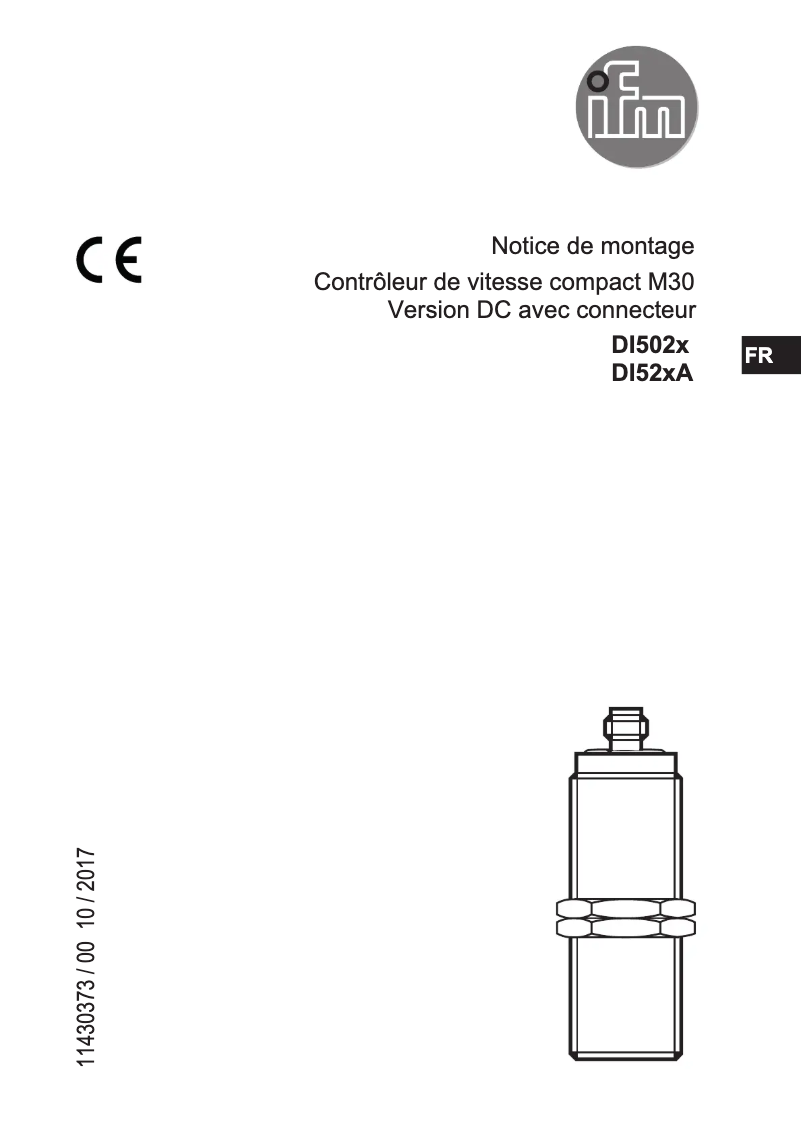 Page n°1 - Manuel utilisateur IFM DI5023