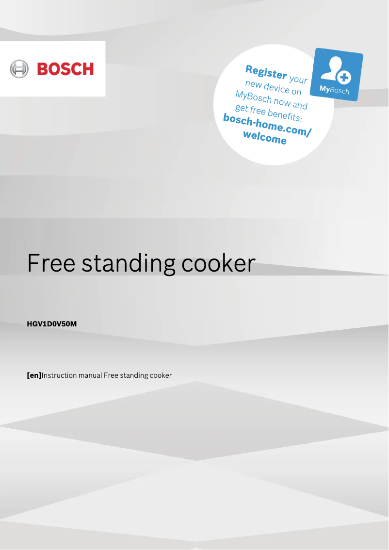 Image de la première page du manuel de l'appareil HGV1D0V50M