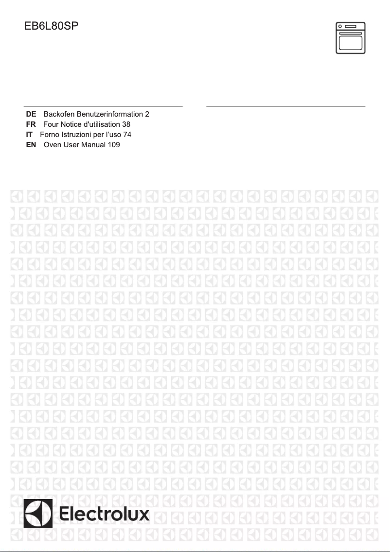 Page n°1 - Manuel utilisateur Electrolux EB6L80SP