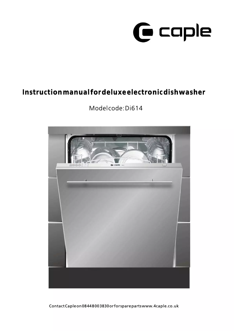 Page 1 de la notice Manuel utilisateur Caple Di614