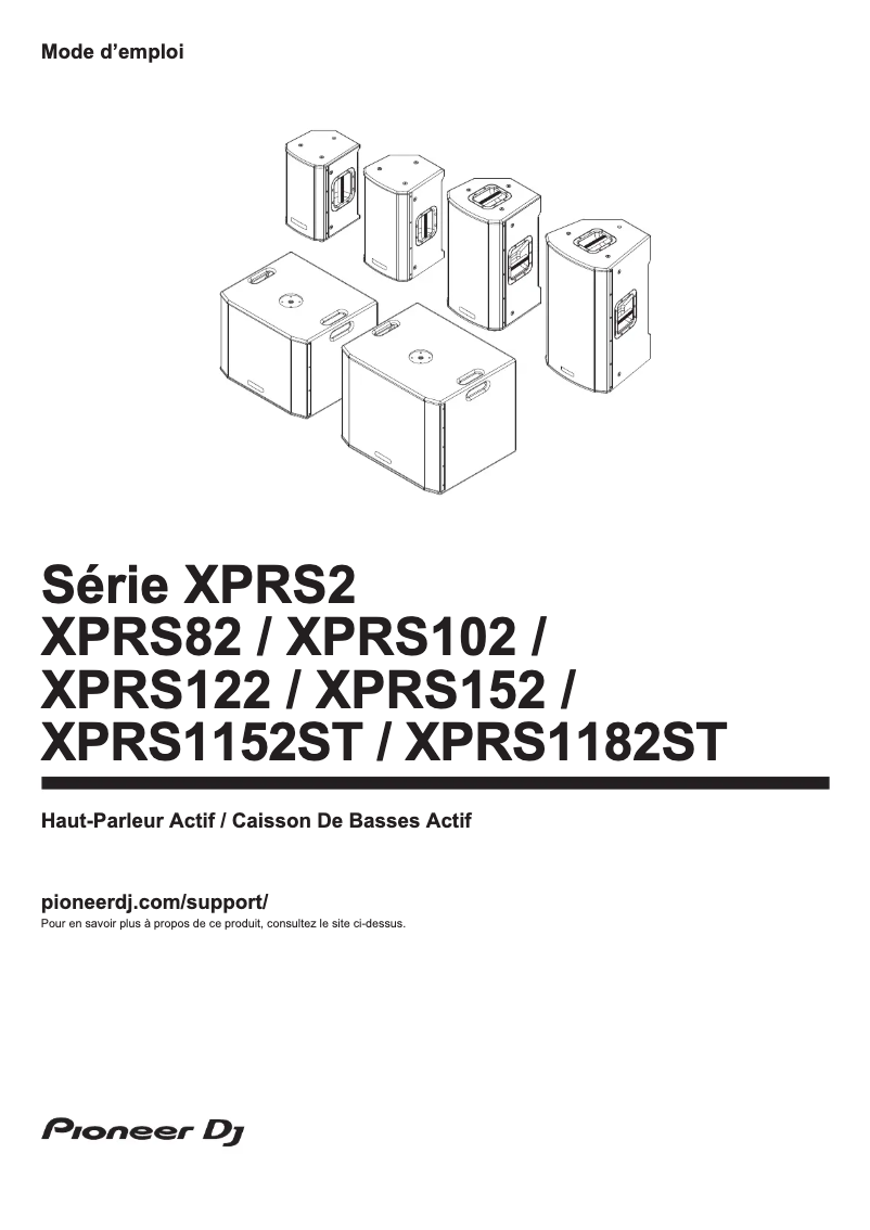 Image de la première page du manuel de l'appareil XPRS1152ST