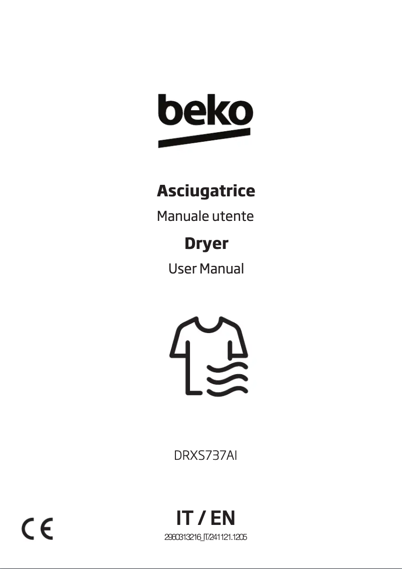 Page 1 de la notice Mode d'emploi Beko DRXS737AI