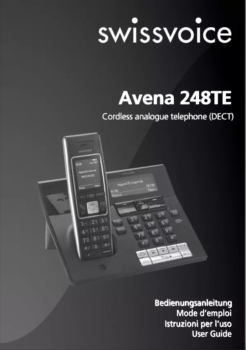 Página 1 del manual Manual de usuario Swissvoice Avena 248TE