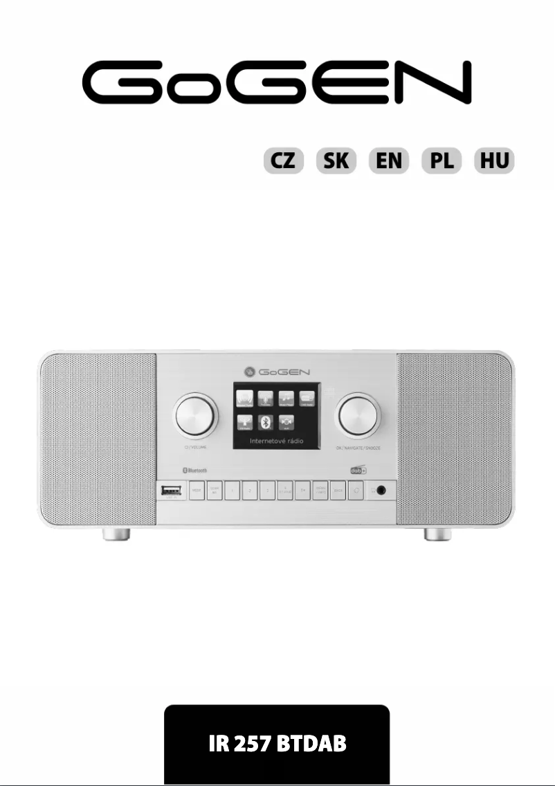 Image de la première page du manuel de l'appareil IR 257 BTDAB