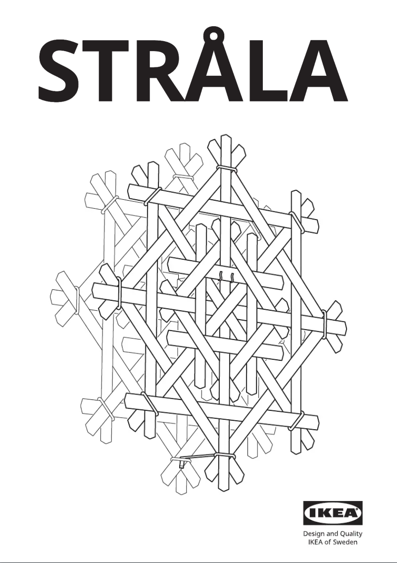 Image de la première page du manuel de l'appareil STRÅLA 105.826.39