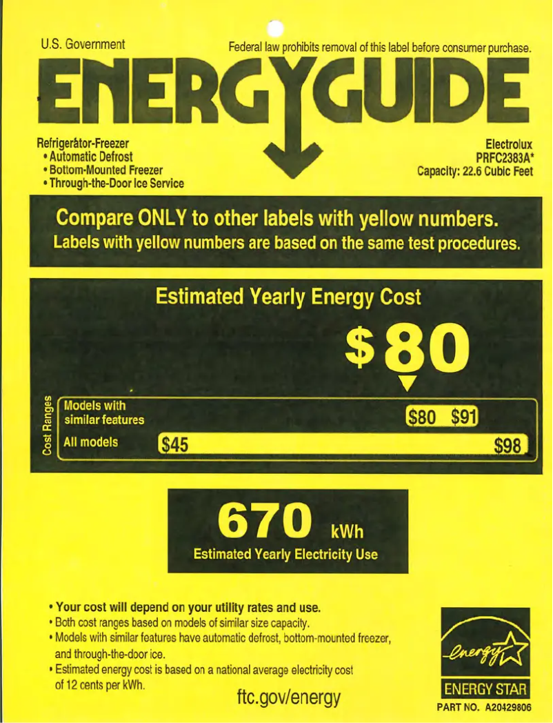 Image de la première page du manuel de l'appareil PRFC2383AF