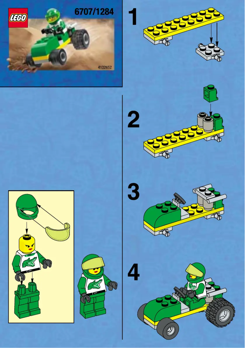 Page 1 de la notice Manuel utilisateur Lego GREEN BUGGY
