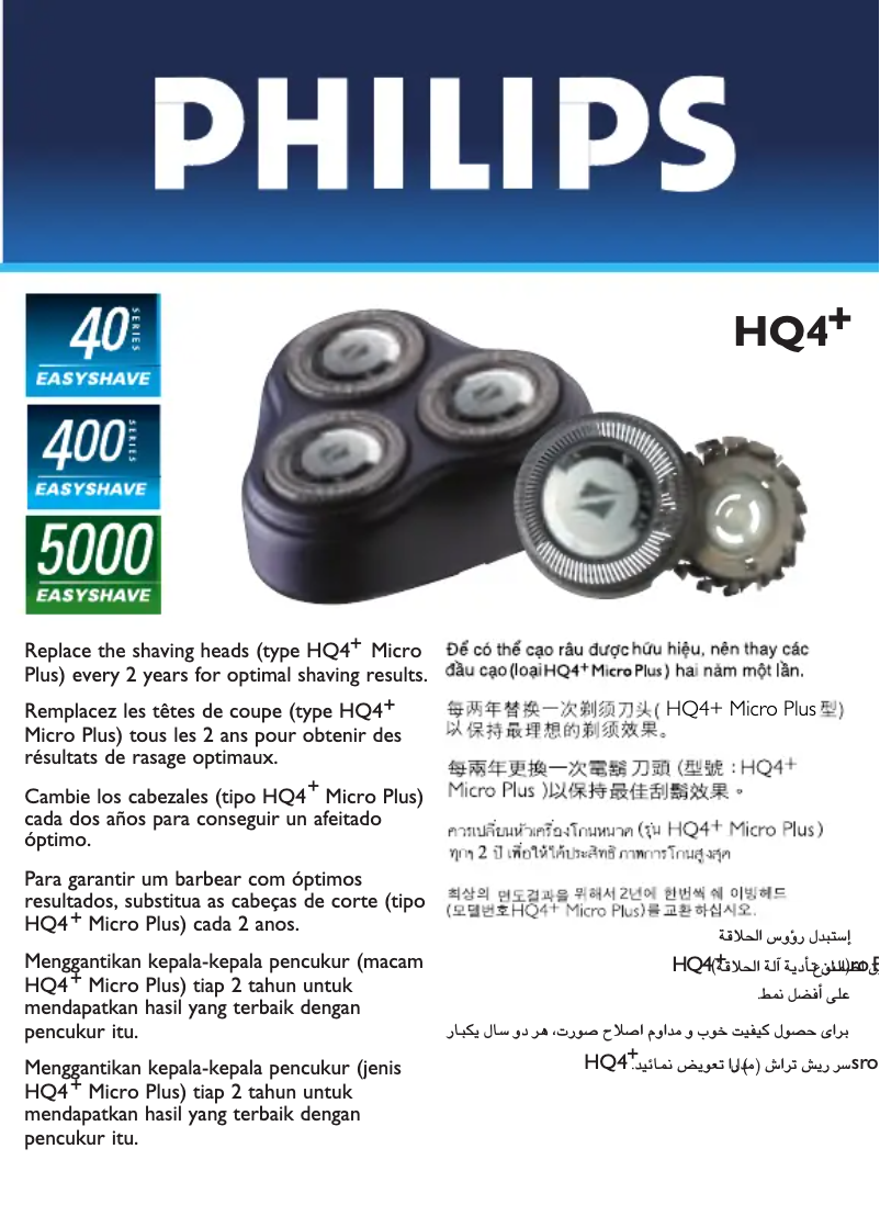 Page n°1 - Manuel utilisateur Philips HQ100