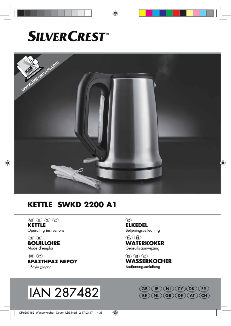 Page 1 de la notice Manuel utilisateur SilverCrest SWKD 2200 A1