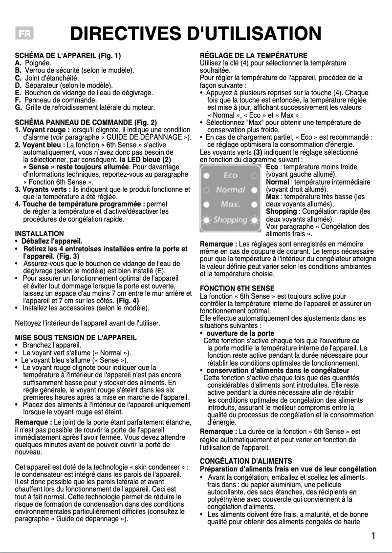 Image de la première page du manuel de l'appareil WHE22333 4