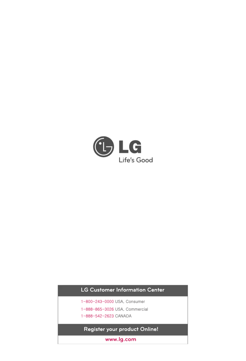 Page 1 de la notice Manuel utilisateur LG GR-349STQ