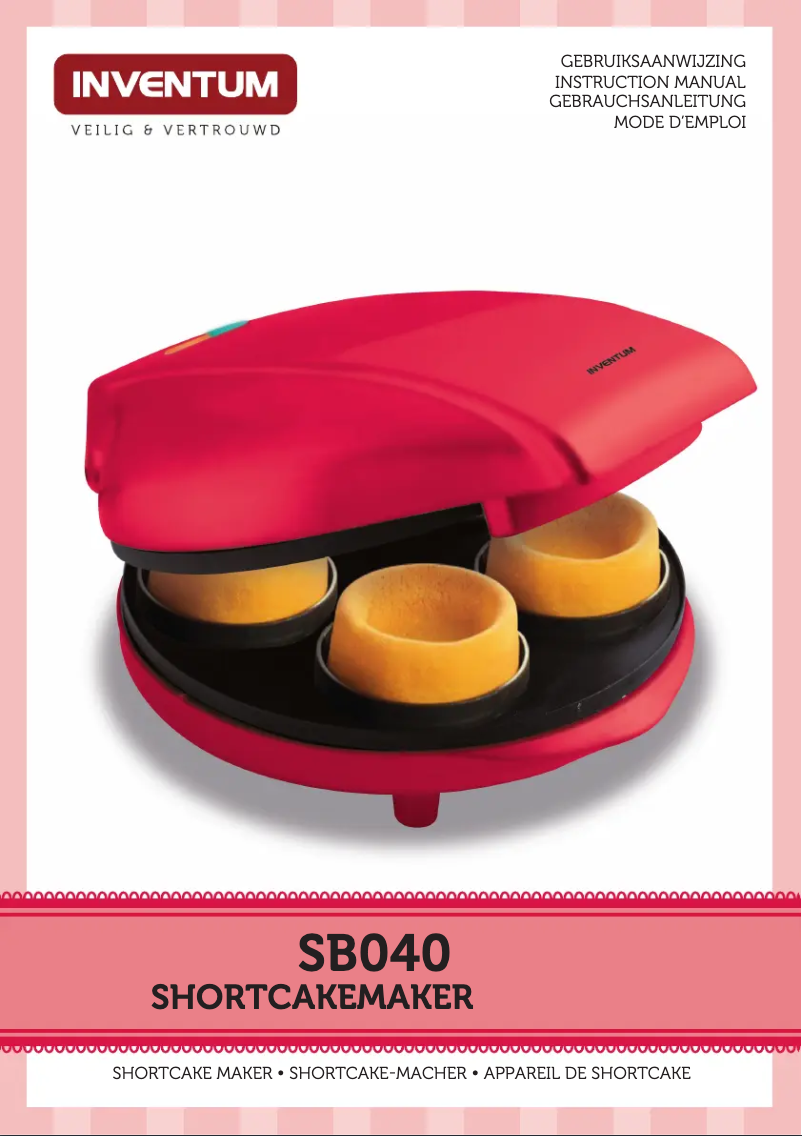 Page 1 de la notice Manuel utilisateur Inventum SB040