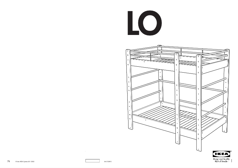 Page 1 de la notice Manuel utilisateur Ikea LO