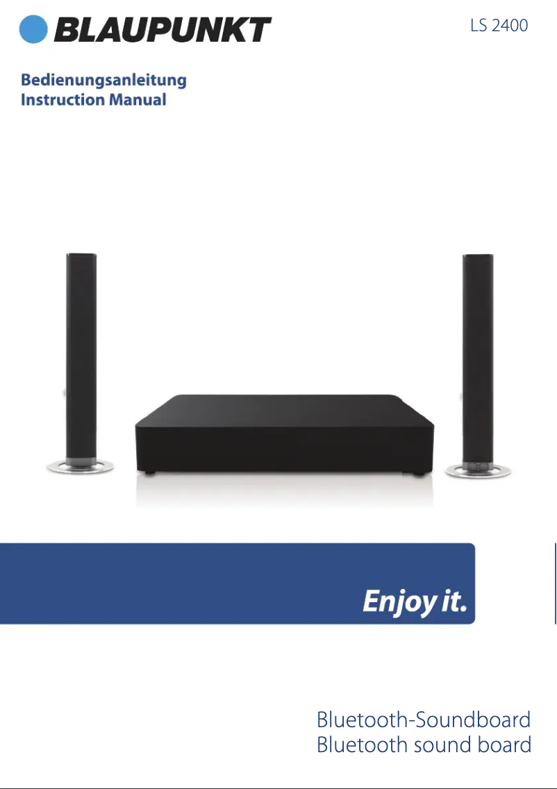 Page 1 de la notice Manuel utilisateur Blaupunkt LS 2400