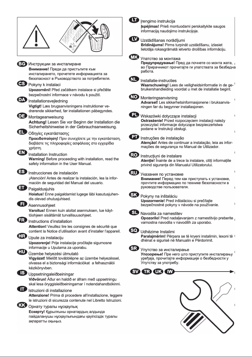 Image de la première page du manuel de l'appareil L7FE84ES