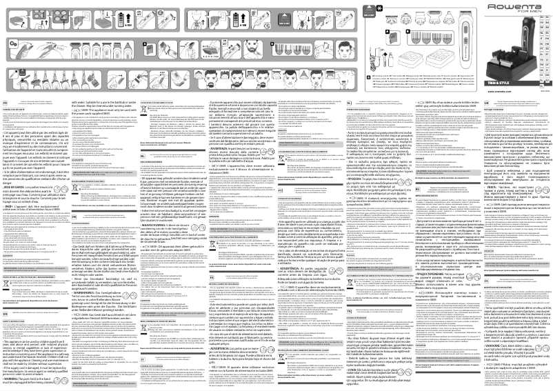 Página 1 del manual Manual de usuario Rowenta Trim & Style TN9130