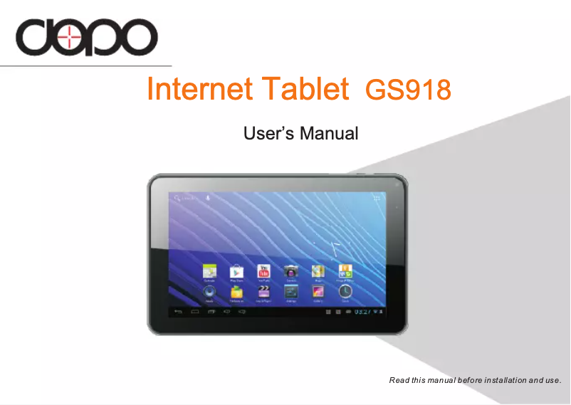 Page 1 de la notice Manuel utilisateur Double Power Technology GS-918