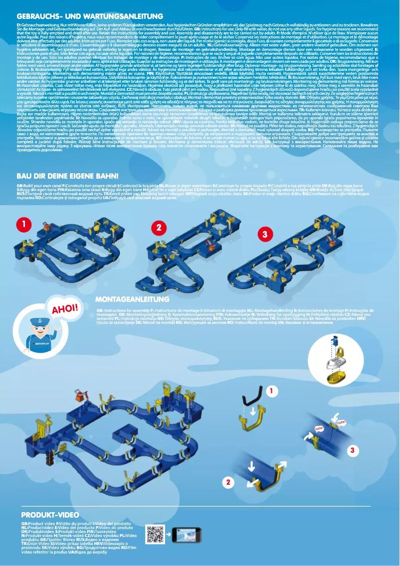 Image de la première page du manuel de l'appareil Waterplay Amsterdam