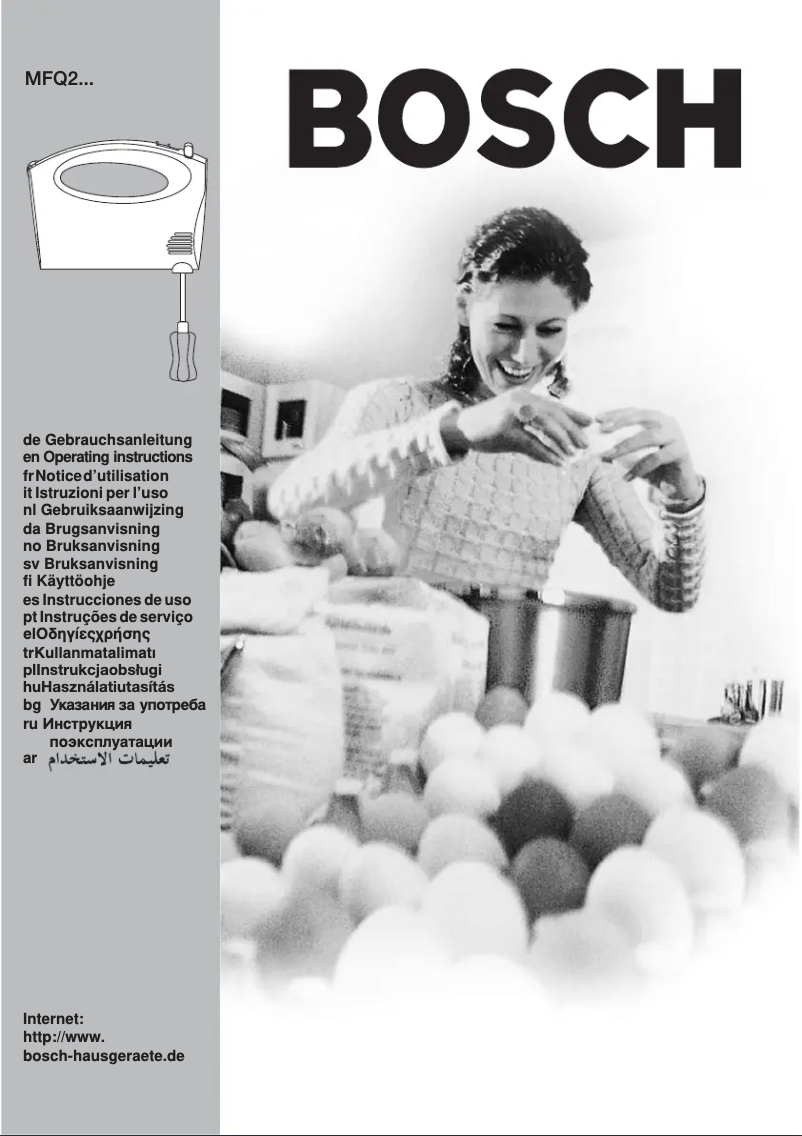 Page 1 de la notice Manuel utilisateur Bosch MFQ 2700
