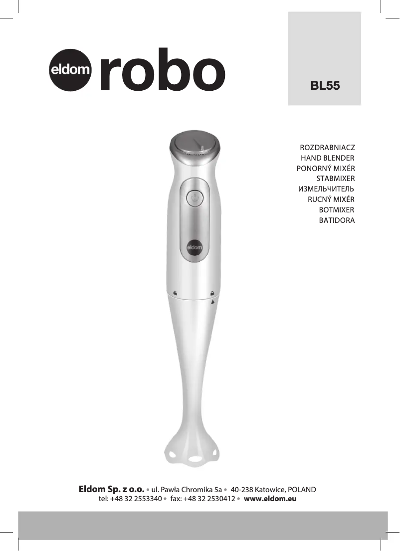 Page 1 de la notice Manuel utilisateur Eldom Robo BL55