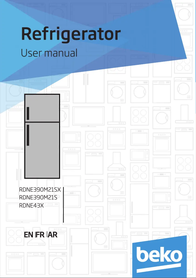 Page 1 de la notice Manuel utilisateur Beko RDNE43X