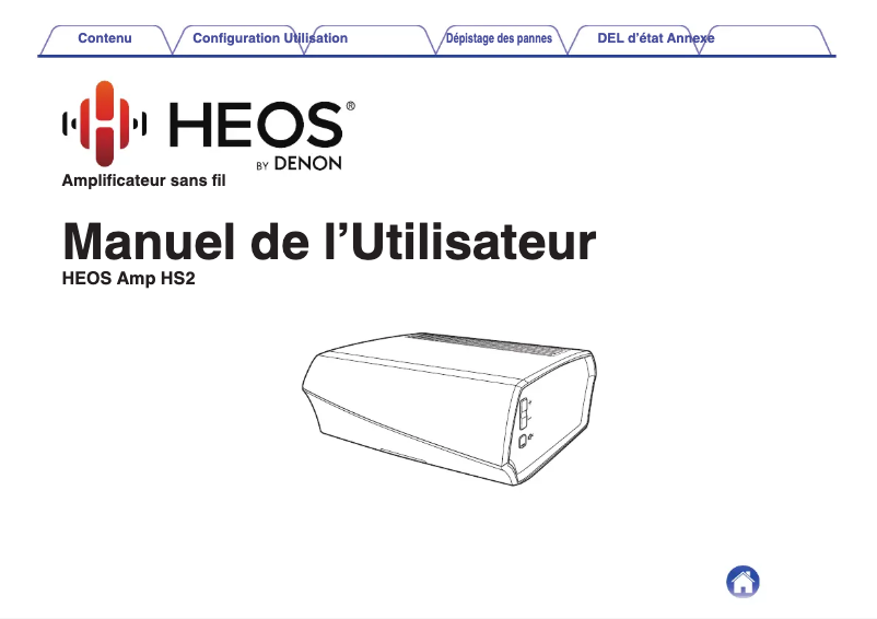 Page 1 de la notice Manuel utilisateur Denon HEOS Amp HS2