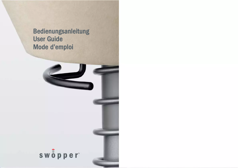 Image de la première page du manuel de l'appareil Swopper Air