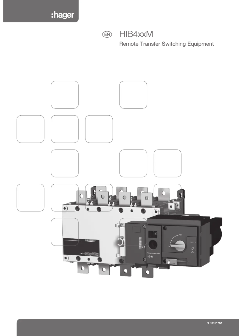 Page 1 of the manual User Manual Hager HIB494M