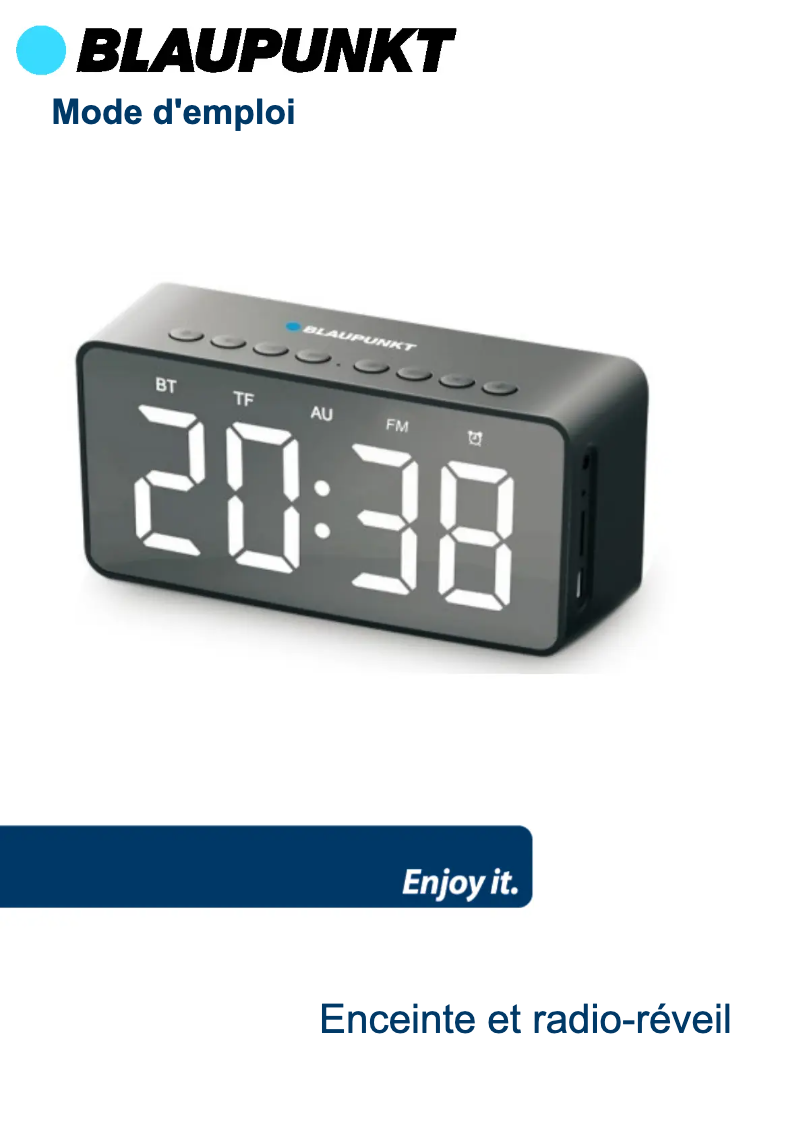 Page 1 de la notice Manuel utilisateur Blaupunkt BLP2050