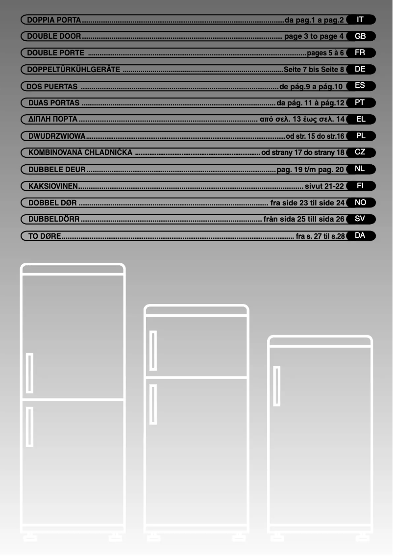 Page n°1 - Manuel utilisateur Candy CFD2460