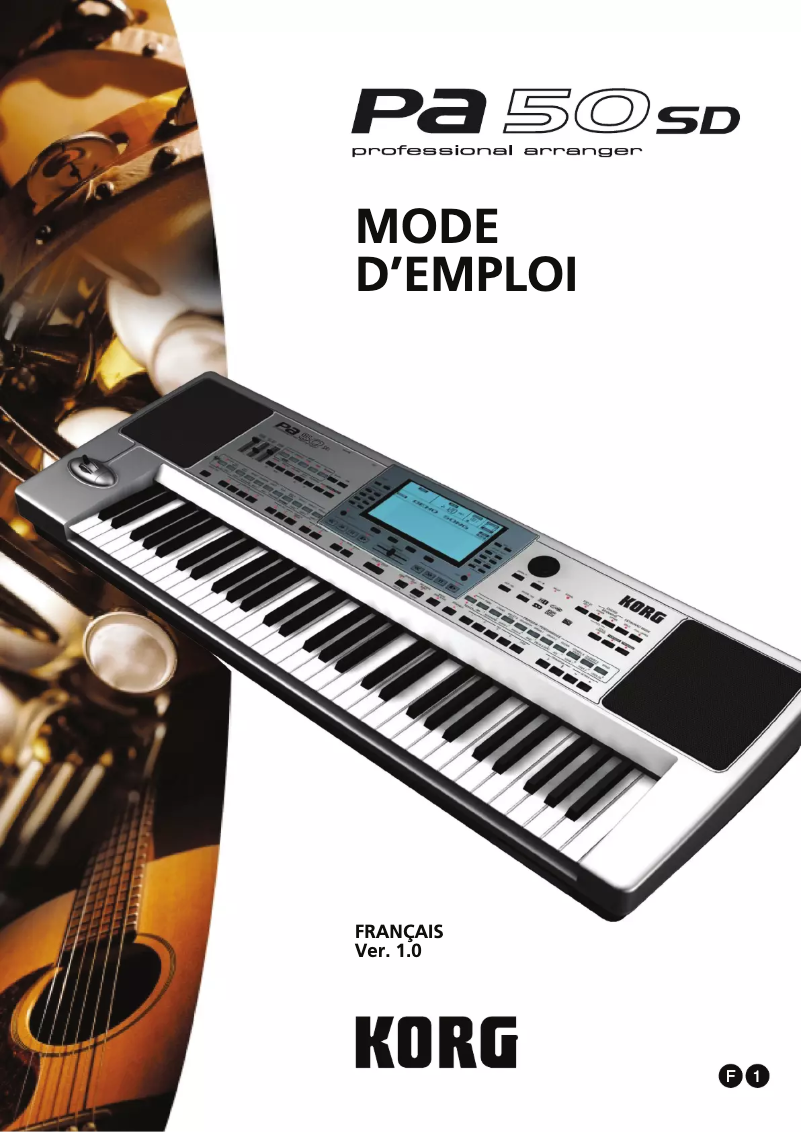 Image de la première page du manuel de l'appareil PA-50SD