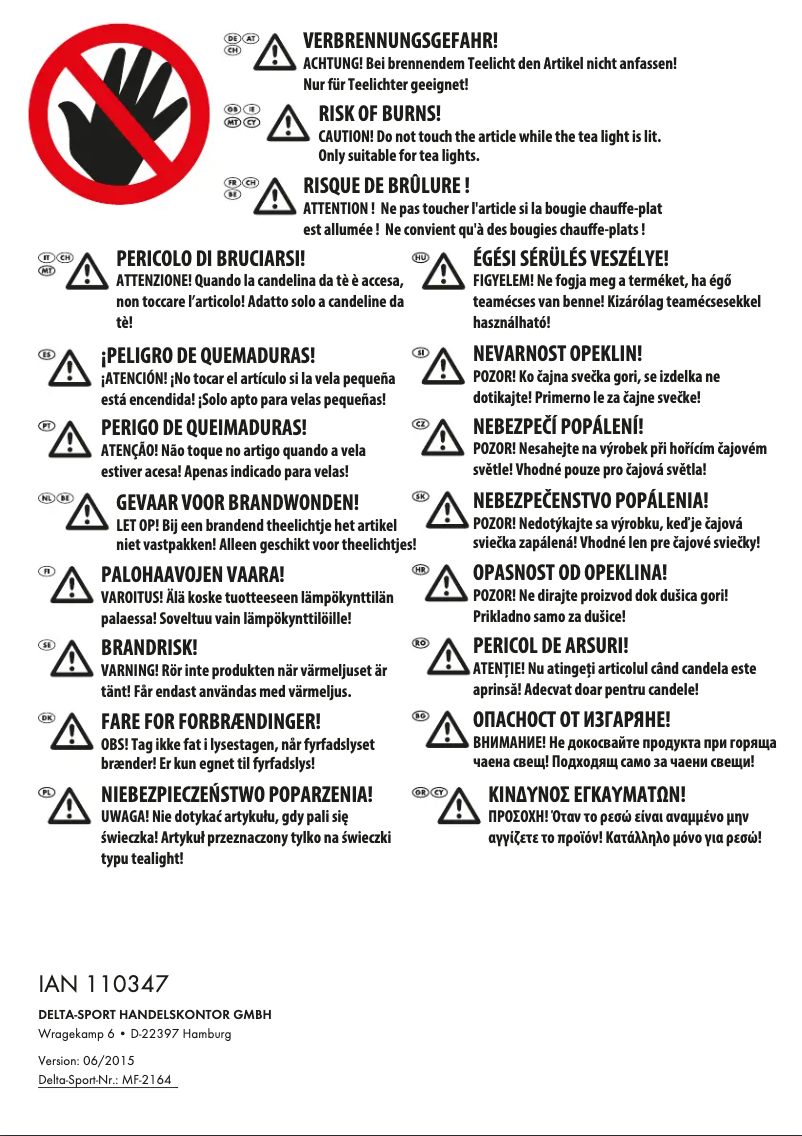 Image de la première page du manuel de l'appareil IAN 110347