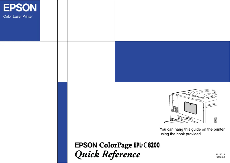 Image de la première page du manuel de l'appareil EPL-C8200